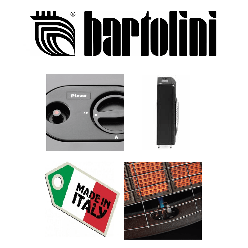 BARTOLINI STUFA A GAS METANO BALCK - immagine 2