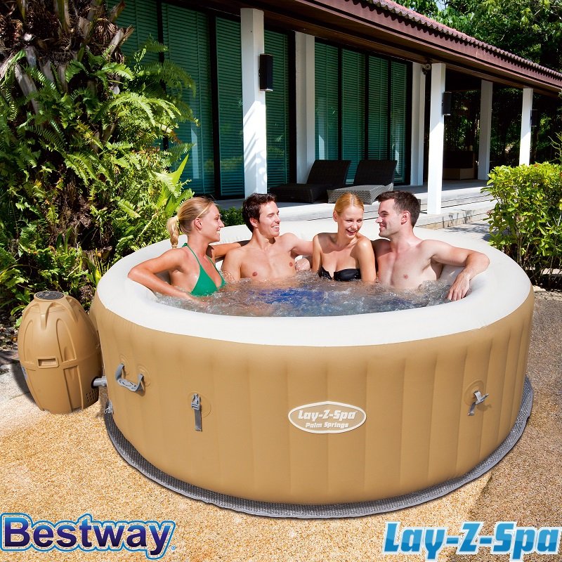 BESTWAY PISCINA IDROMASSAGGIO MOD. PALM SPRINGS DIAM. MT 1,96X0,71 H
