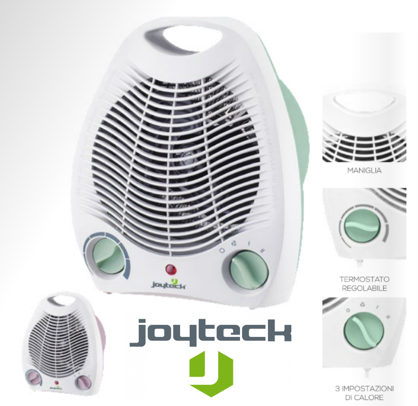 JOYTECK CALDOBAGNO TERMOVENTILATORE 1000/2000 W