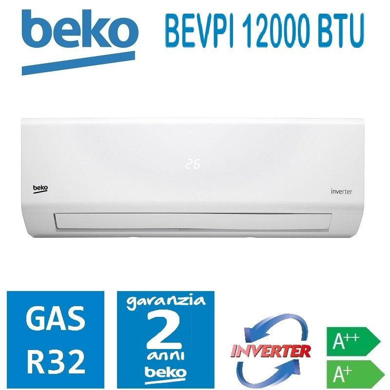 CONDIZIONATORE CLIMATIZZATORE BEKO BEVPI 120 12000 BTU R-32
