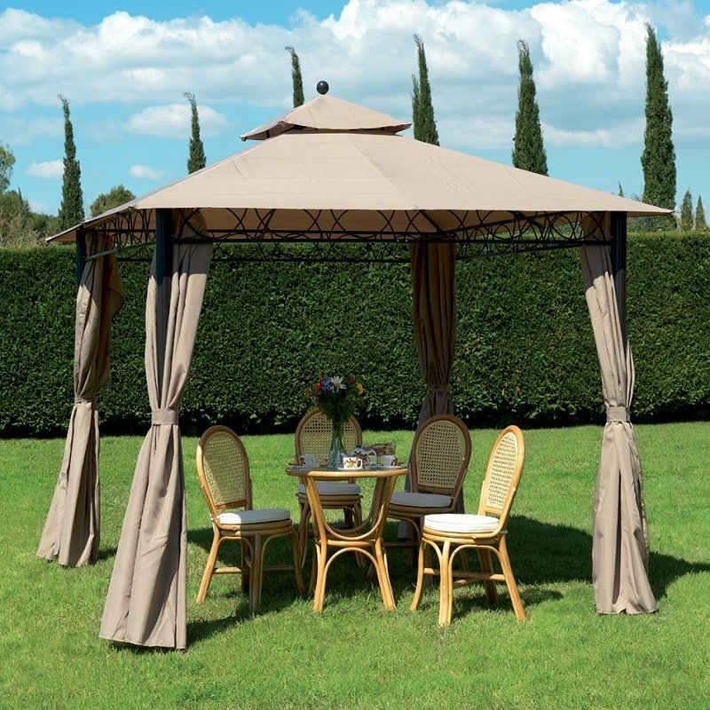 GAZEBO MOD. EDEN IN ACCIAIO MT 3X3