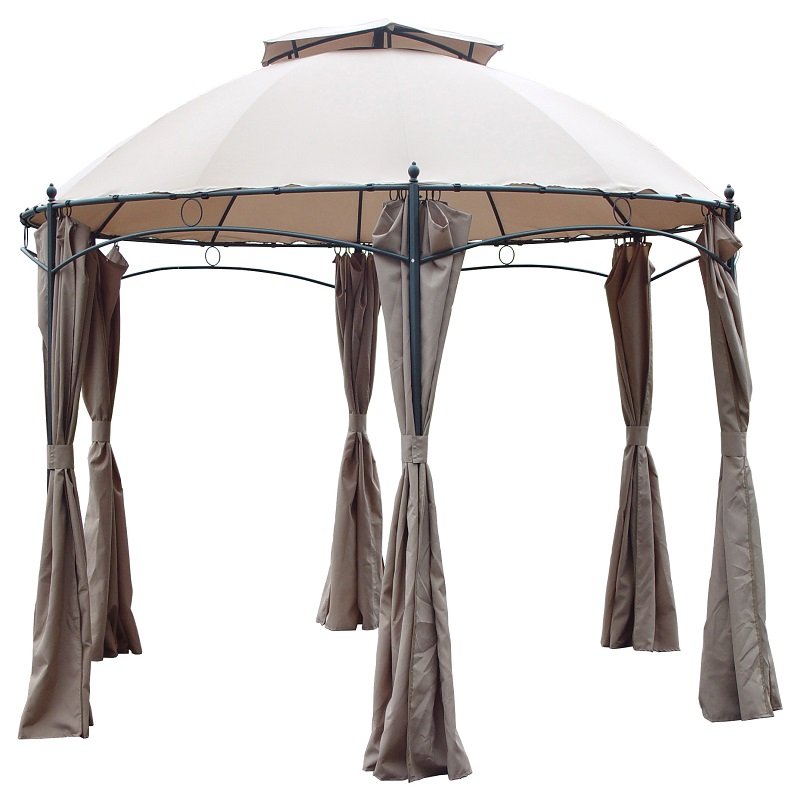 GAZEBO MOD. GOTIC ESAGONALE IN ACCIAIO DIAM. MT 3,5 - immagine 2