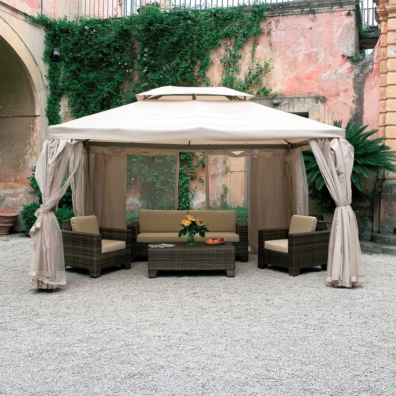 GAZEBO MOD. SAHARA IN ALLUMINIO MT 3X4