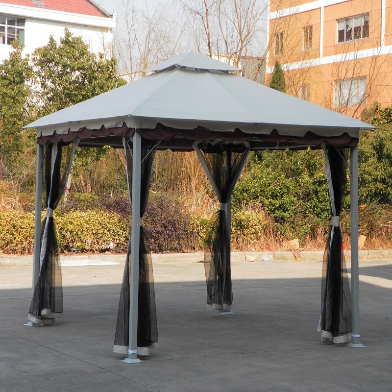 GAZEBO MOD. SMERALDA IN ACCIAIO MT 3X3