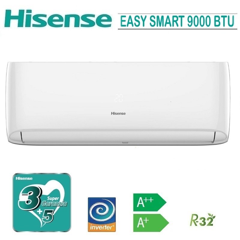 CONDIZIONATORE CLIMATIZZATORE HISENSE EASY SMART 9000 BTU R-32