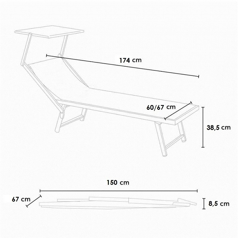 LETTINO PRENDISOLE IN ALLUMINIO BEIGE - immagine 6
