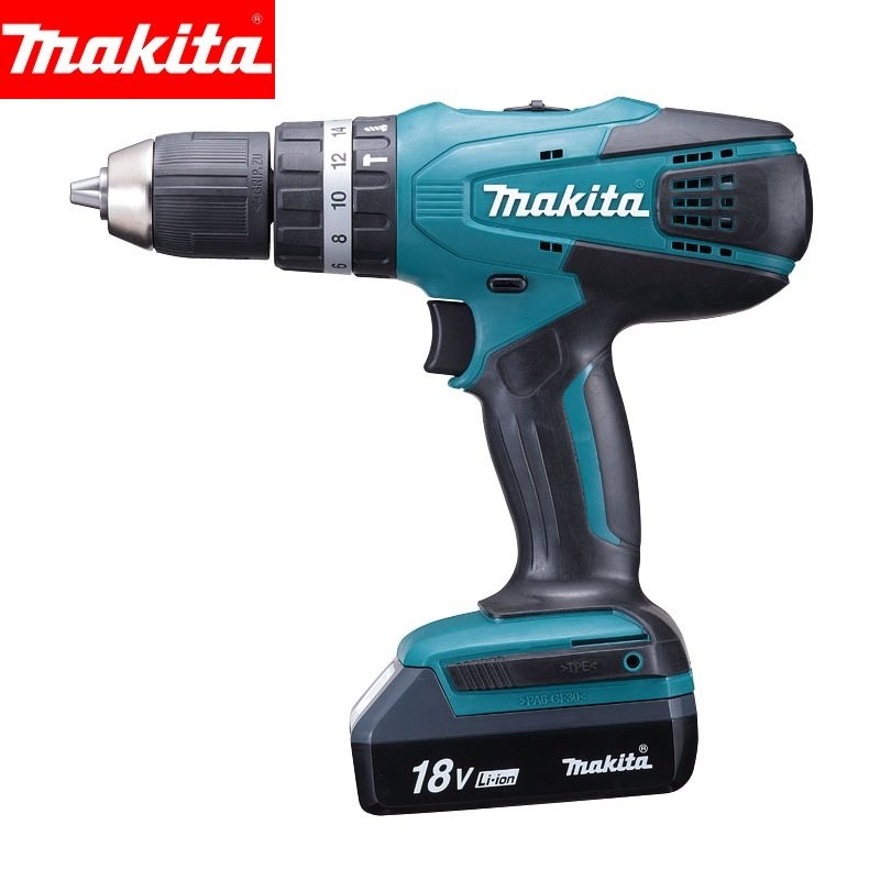MAKITA TRAPANO AVVITATORE A BATTERIA 18 V CON PERCUSSIONE HP457DWE