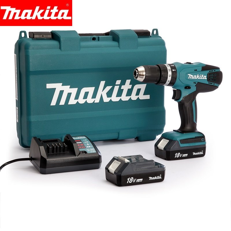 MAKITA TRAPANO AVVITATORE A BATTERIA 18 V CON PERCUSSIONE HP457DWE - immagine 2