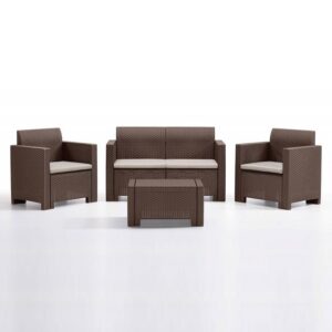 SALOTTO DA ESTERNO MOD. NEBRASKA MARRONE