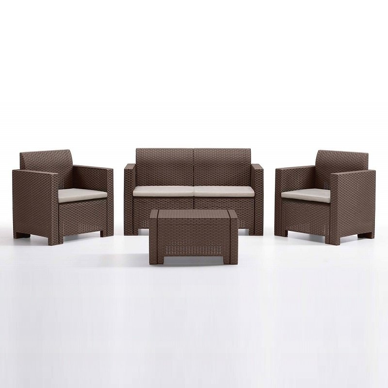 SALOTTO DA ESTERNO MOD. NEBRASKA MARRONE