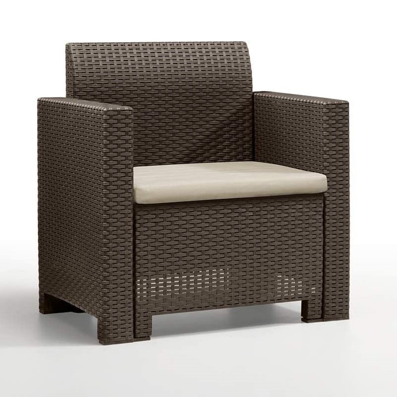 SALOTTO DA ESTERNO MOD. NEBRASKA MARRONE - immagine 3