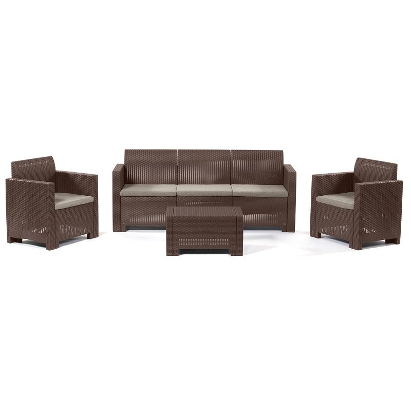 SALOTTO DA ESTERNO MOD. NEBRASKA MARRONE