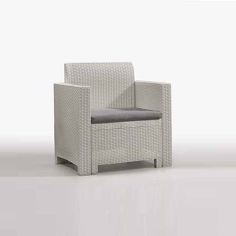 SALOTTO DA ESTERNO MOD. NEBRASKA BIANCO - immagine 3