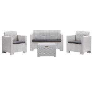 SALOTTO DA ESTERNO MOD. NEBRASKA BIANCO