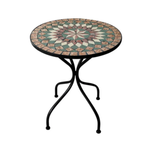 TAVOLO DECORO MOSAICO ''MORGANA'' Ø CM 60 X H.70