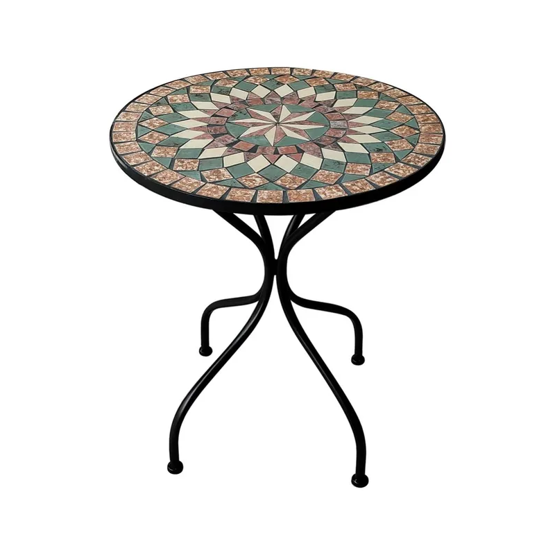 TAVOLO DECORO MOSAICO ''MORGANA'' Ø CM 60 X H.70