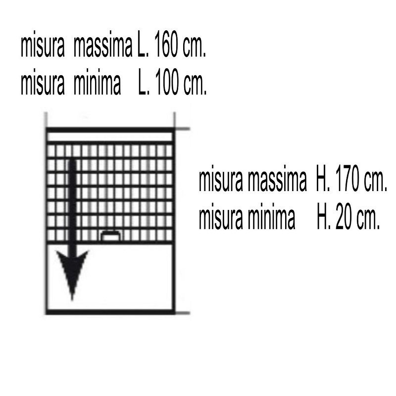 ZANZARIERA AVVOLGIBILE VERTICALE PER FINESTRA IRS-CE MARRONE 160X170 - immagine 4