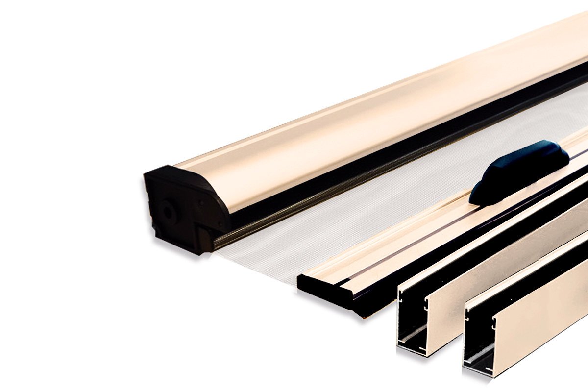 ZANZARIERA AVVOLGIBILE ORIZZONTALE PER BALCONE IRS-CE AVORIO 160X250 - immagine 3