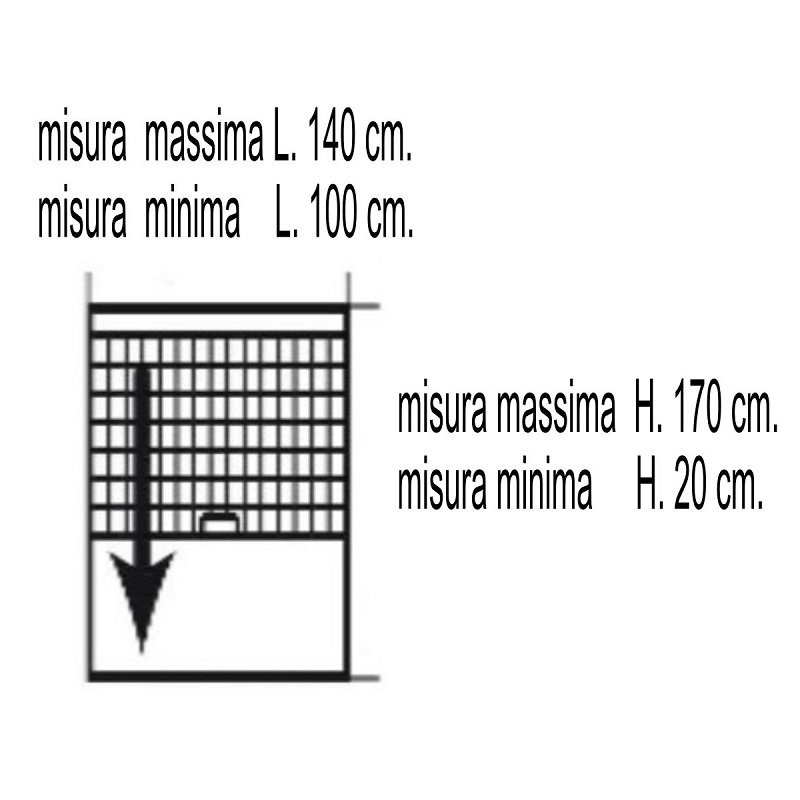ZANZARIERA AVVOLGIBILE VERTICALE PER FINESTRA IRS-CE AVORIO 140X170 - immagine 4