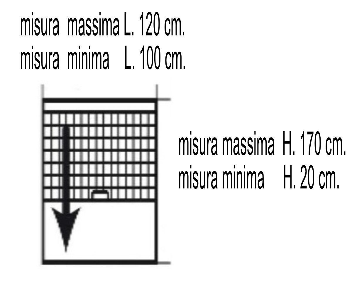 ZANZARIERA AVVOLGIBILE VERTICALE PER FINESTRA IRS-CE BIANCA 120X170 - immagine 4