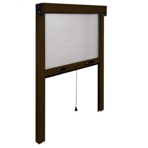 ZANZARIERA AVVOLGIBILE VERTICALE PER FINESTRA IRS-CE MARRONE 100X170