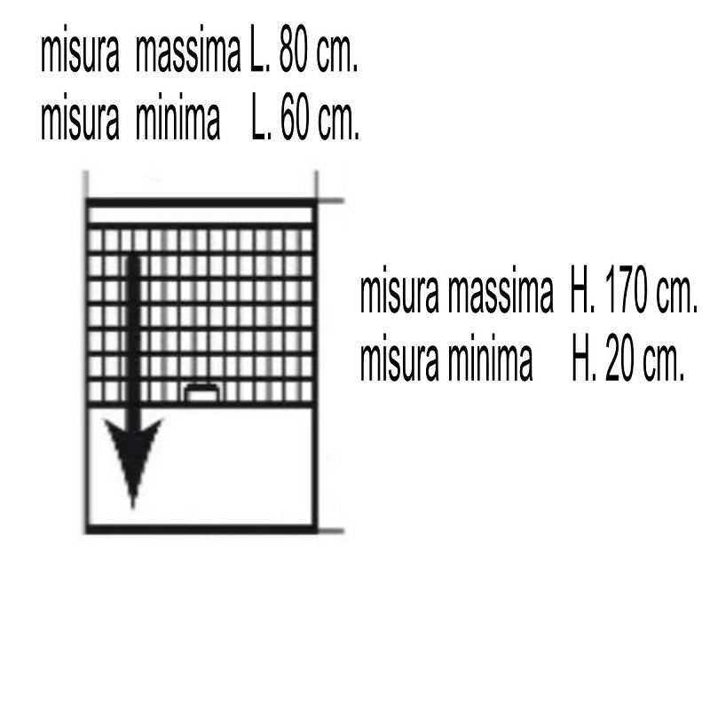 ZANZARIERA AVVOLGIBILE VERTICALE PER FINESTRA IRS-CE AVORIO 80X170 - immagine 2