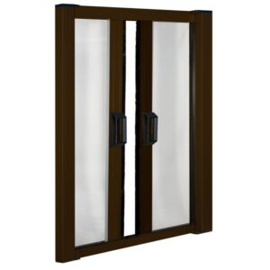 ZANZARIERA AVVOLGIBILE ORIZZONTALE PER BALCONE IRS-CE MARRONE 320X250