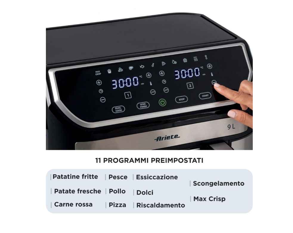 FRIGGITRICE AD ARIA ARIETE 9 LT