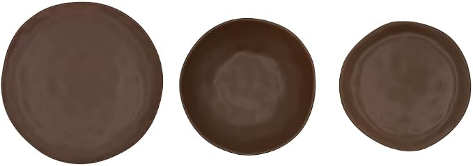 SERV PIATTI ORGANIC MARRONE