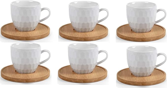 SET SEI TAZZINE C/PIATTINI BAMBOO