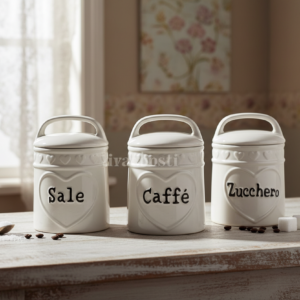 SET TRE BARATTOLI IIN CERAMICA