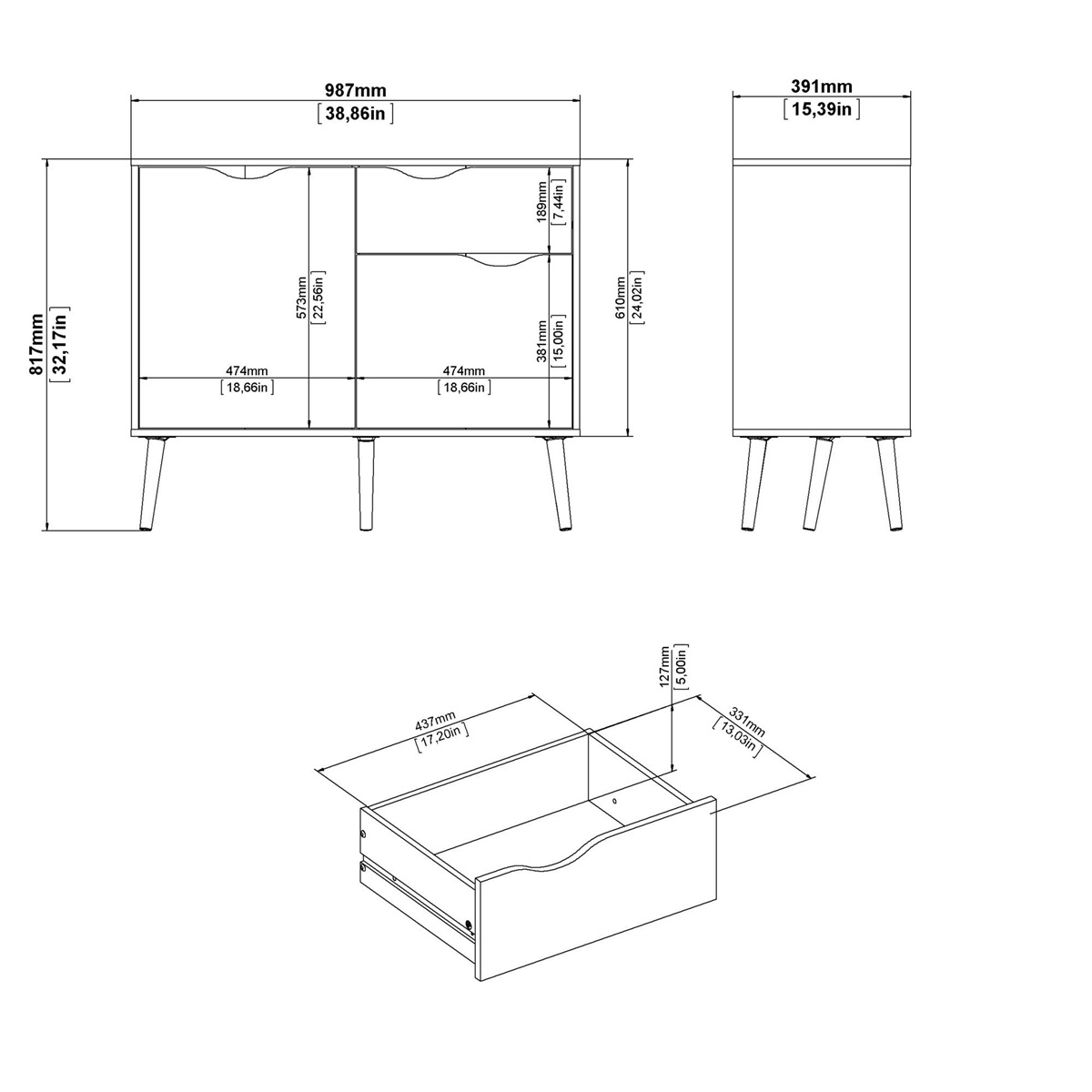 KIT CREDENZA OSLO