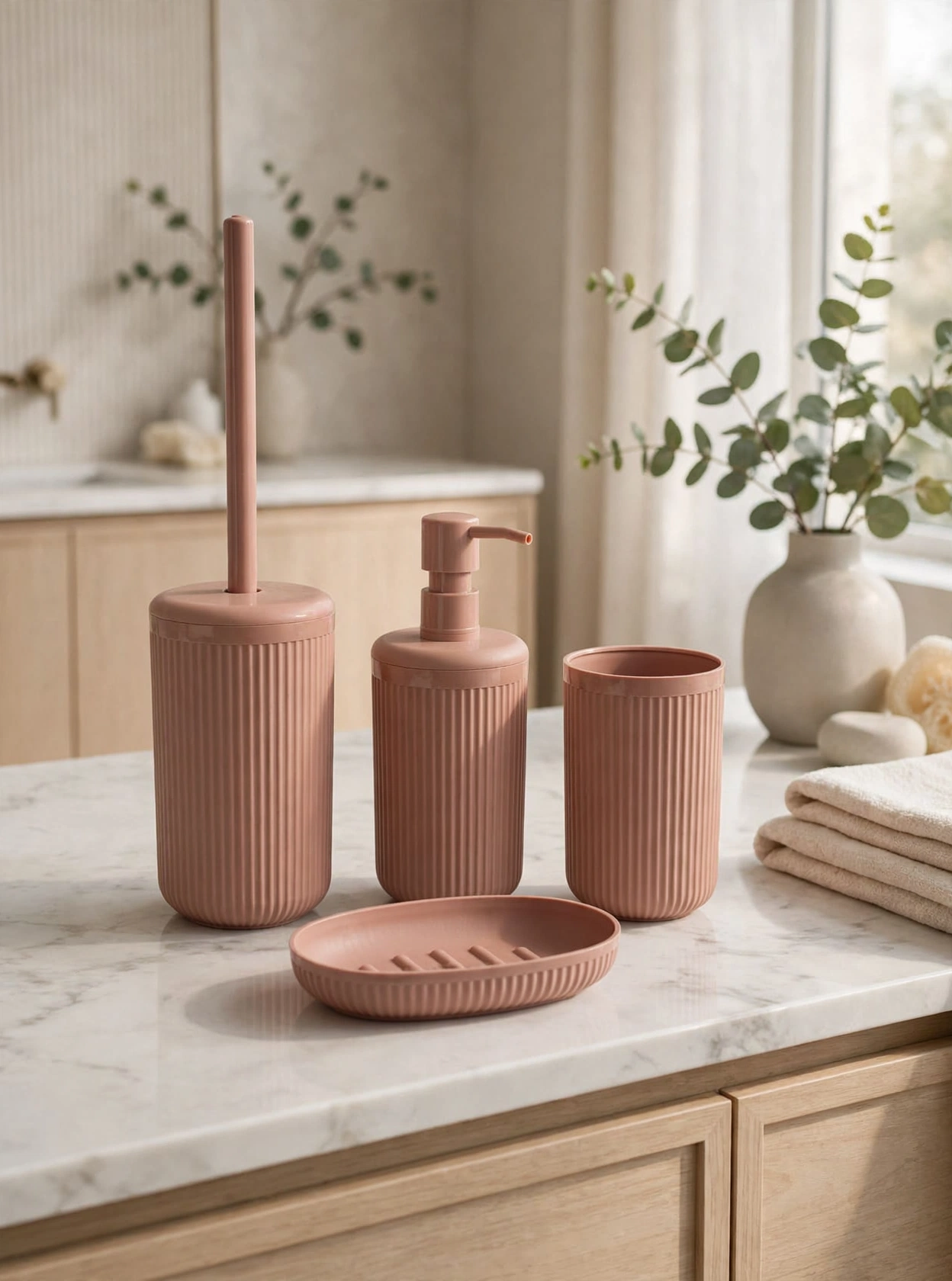 FERIDRAS LINEA DA BAGNO “COLORADO” IN ABS ROSA