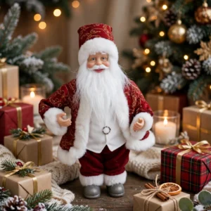 BABBO NATALE CON MUSICA E LED
