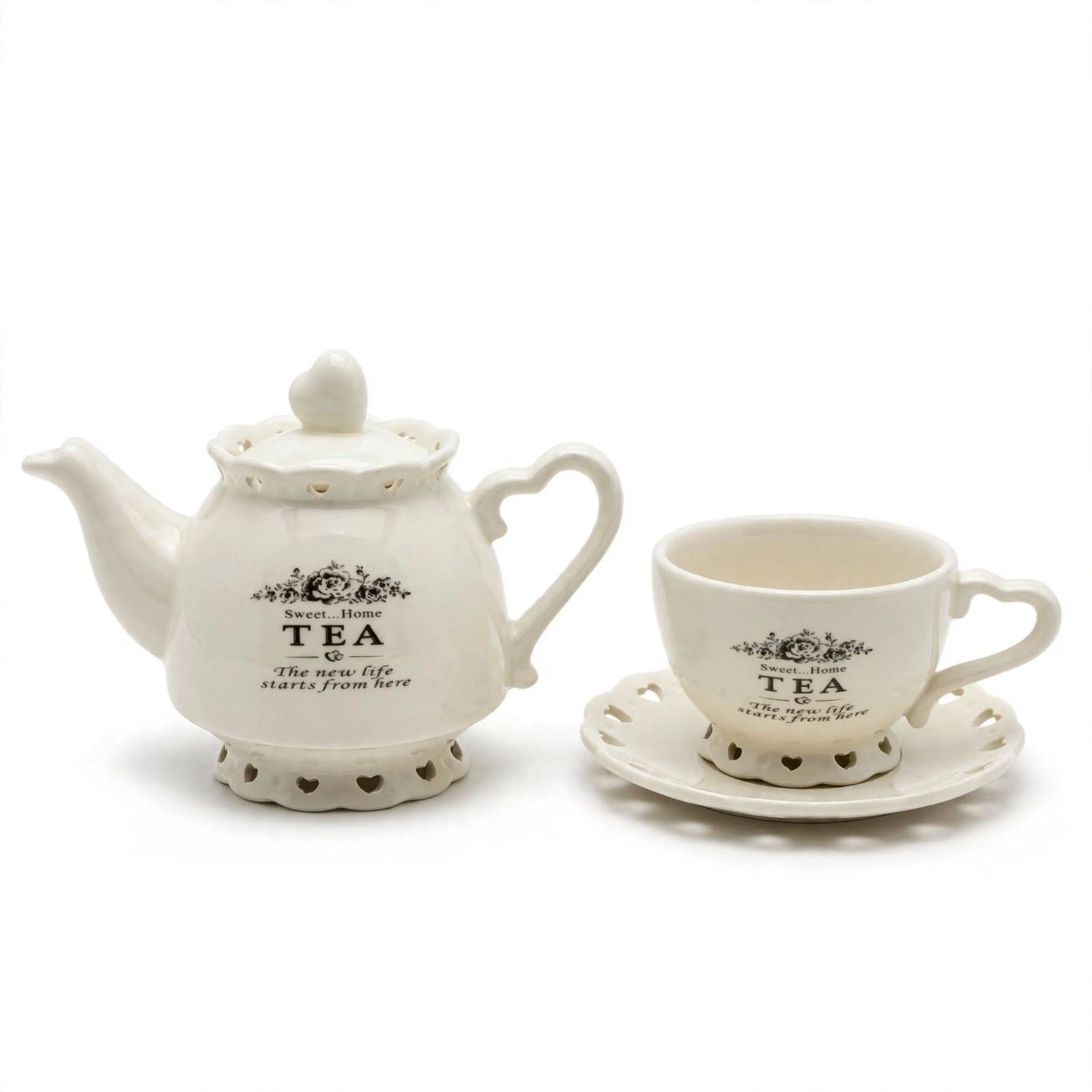 GUSTO CASA TEIERA "SWEET HOME" IN CERAMICA - immagine 3