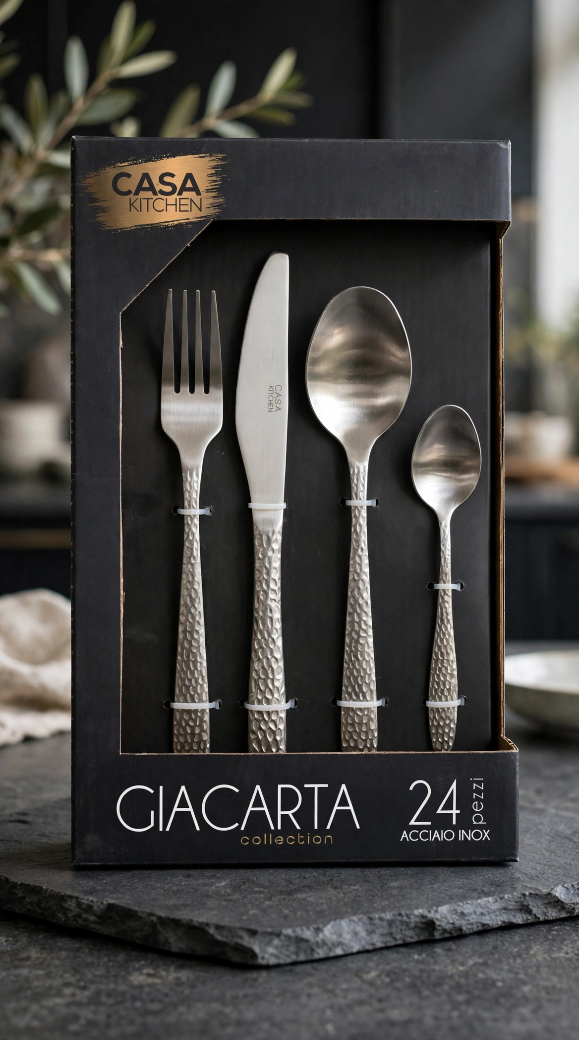 24 POSATE “CASA & KITCHEN” IN ACCIAO INOX 24 POSATE "CASA & KITCHEN" IN ACCIAO INOX