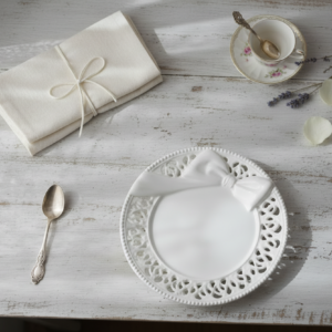 L'ARTE DI NACCHI SVUOTATASCHE IN CERAMICA BIANCO