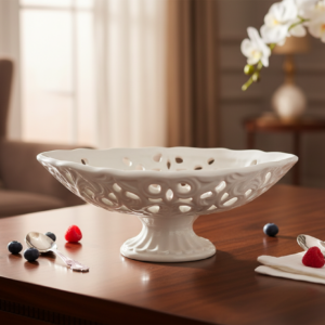 SIROTIME CENTROTAVOLA CERAMICA BIANCO