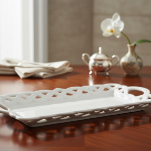 SIROTIME VASSOIO BIANCO IN CERAMICA