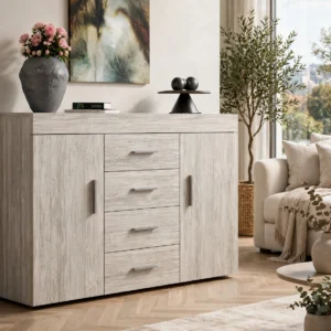KIT CREDENZA BIANCO VENATO