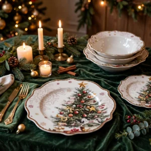 SERVIZIO PIATTI IN PORCELLANA 18PZ JINGLE FEAST