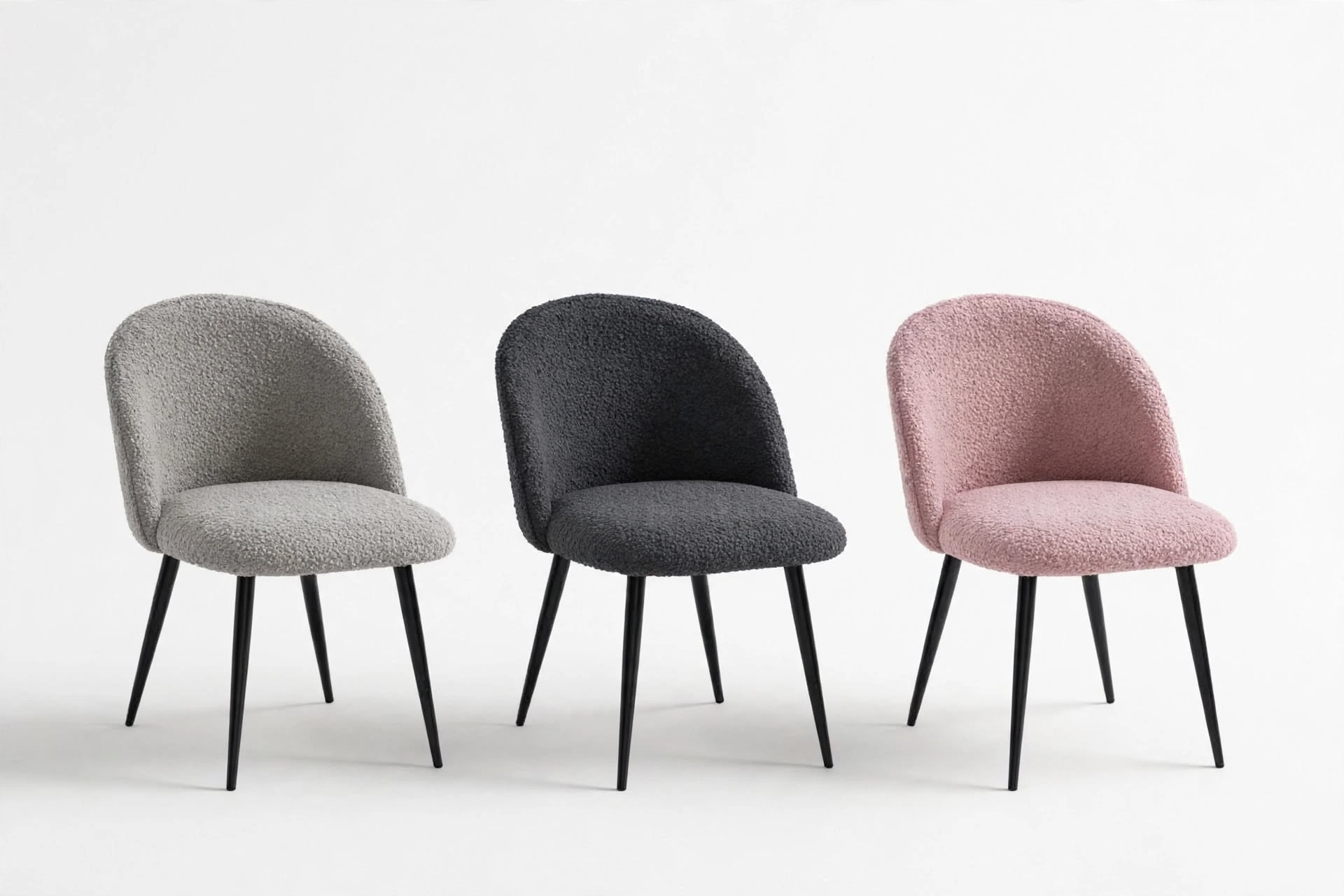 SEDIA "PALOMA" TESSUTO BOUCLE