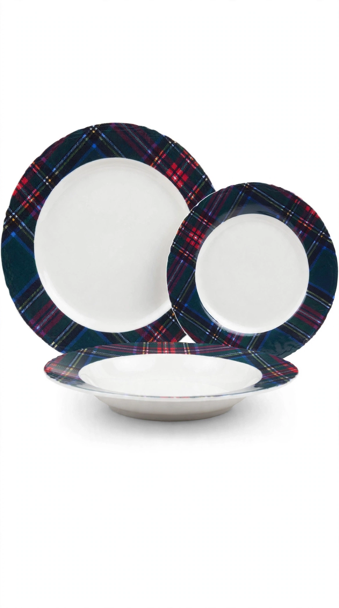 SERV. PIATTI 18 PZ "SCOTTISH GREEN"