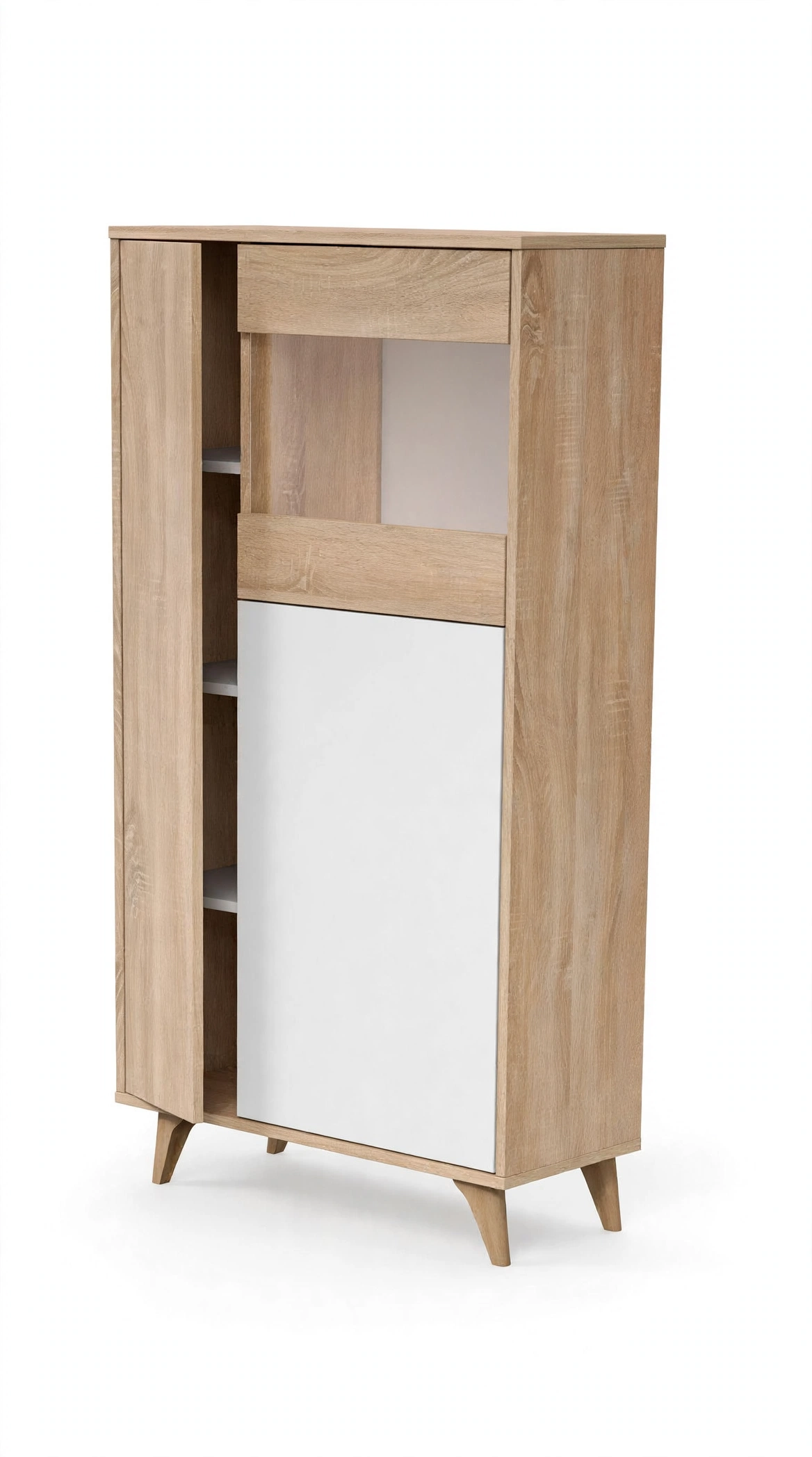 KIT MOBILE CON VETRINETTA BIANCO/ROVERE