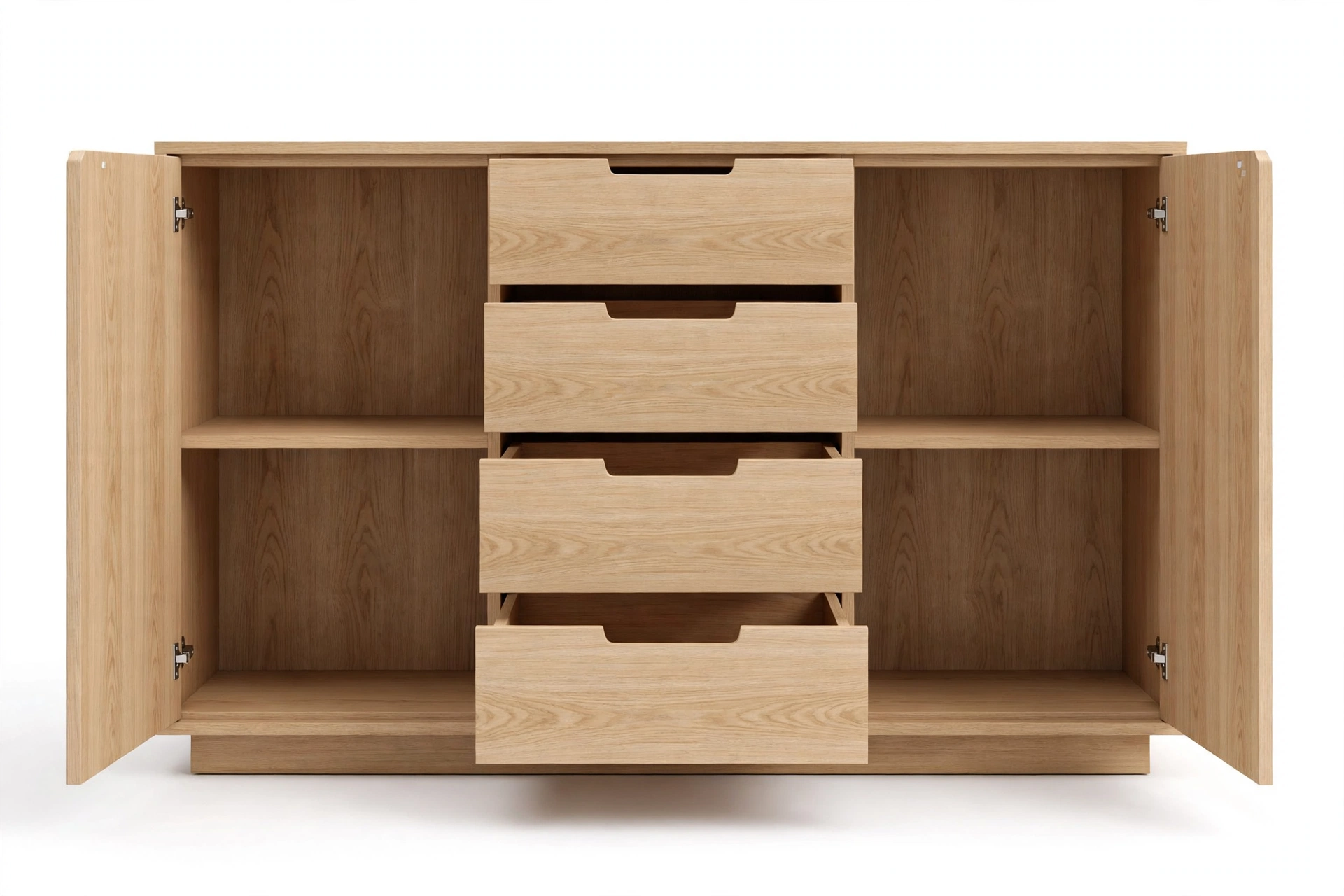 KIT CREDENZA DUE ANTE E 4 CASSETTI