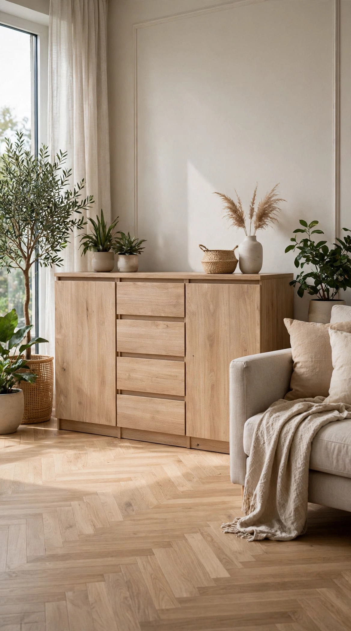 KIT CREDENZA DUE ANTE E 4 CASSETTI