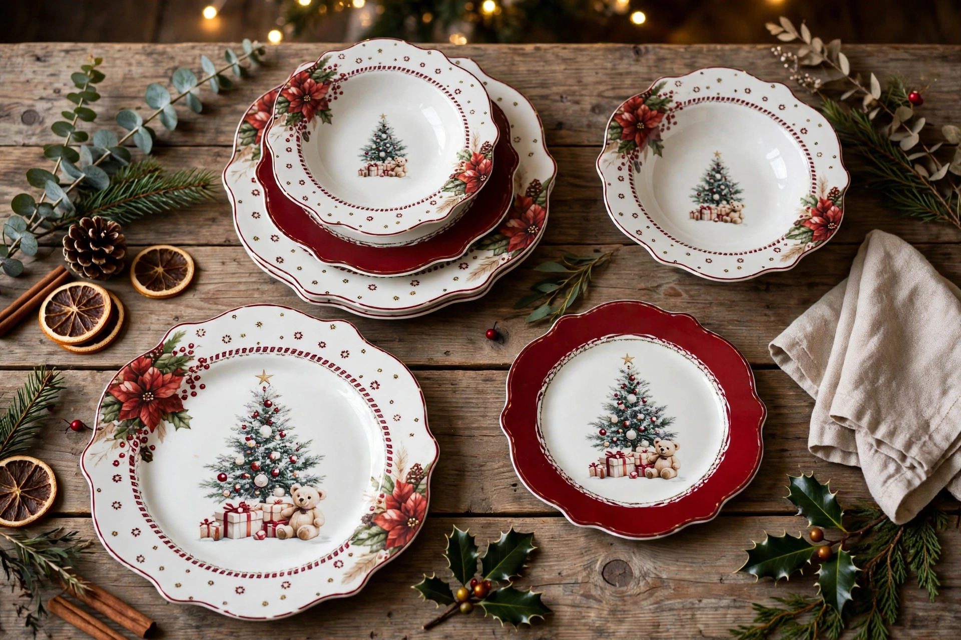 SERV. PIATTI 18 PZ “CHRISTMAS BEAR” SERV. PIATTI 18 PZ "CHRISTMAS BEAR"