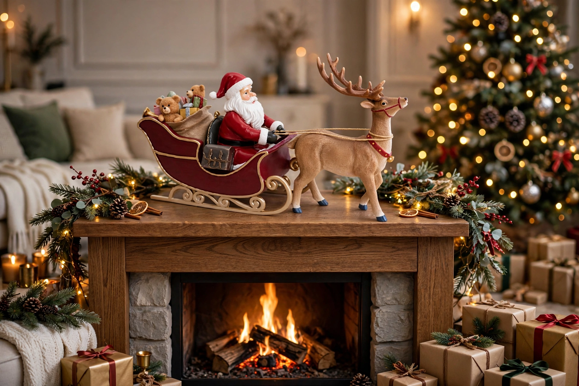 BABBO NATALE SU SLITTA