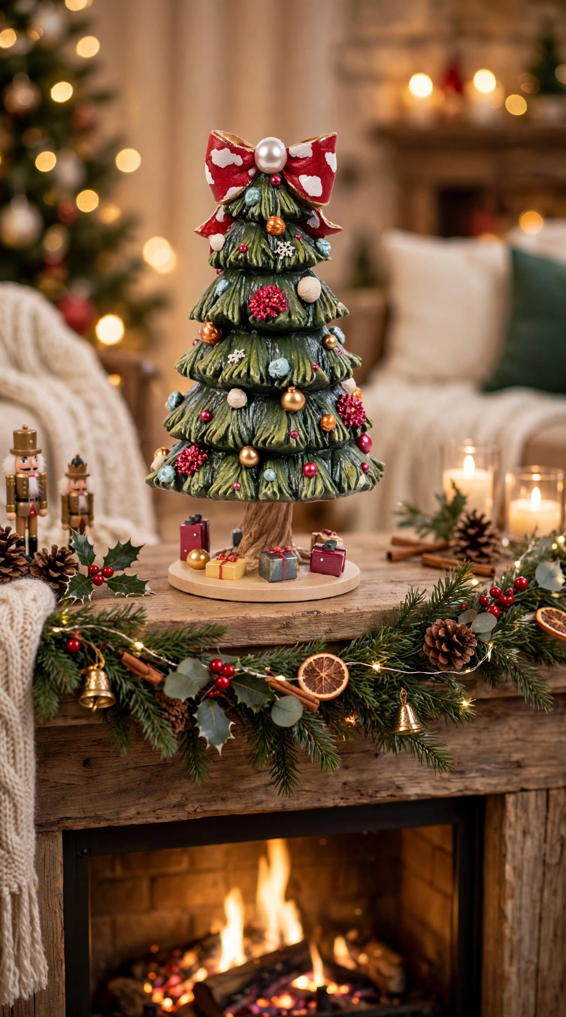 CARILLON ALBERO CON FIOCCO ROSSO CARILLON ALBERO CON FIOCCO ROSSO