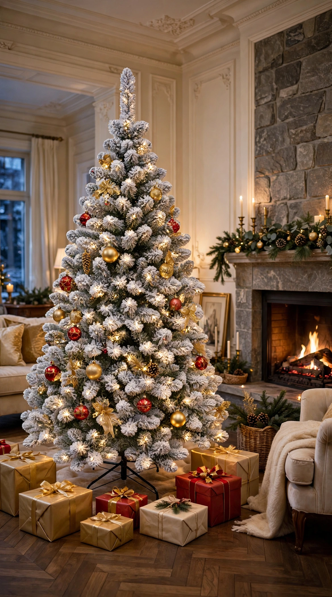ALBERO "ALPINO" INNEVATO 240 CM